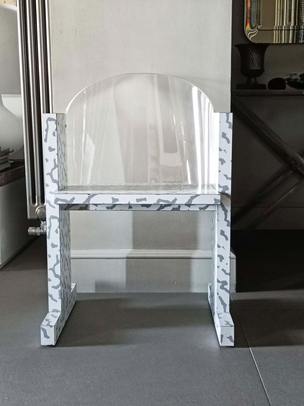 Ettore Sottsass For Edizioni Vitra Armchair "Teodora," Italy 1984 photo furniture
