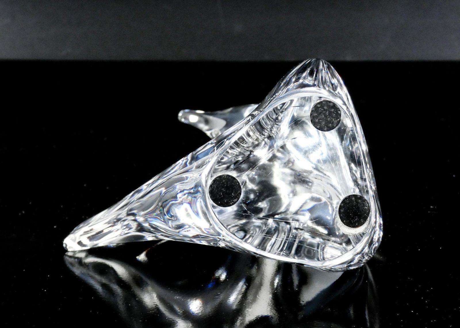 photo for sale Daum France Crystal Sculpture. Penguin. France, 1990s