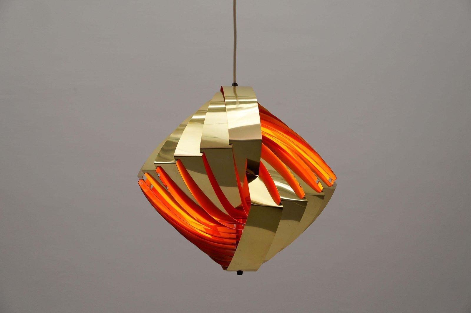 Danish Conch Pendant Lamp By Louis Weisdorf For Lyfa, 1960s Denmark photo Lighting