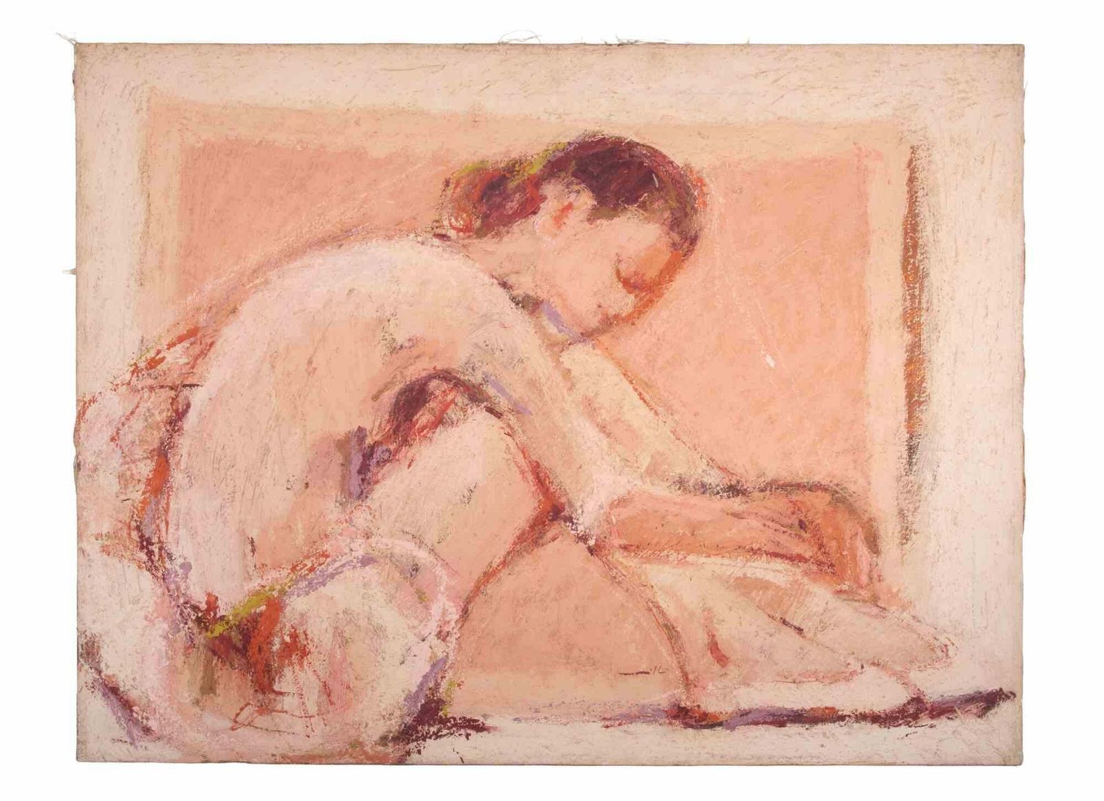 Franco Marzilliballerina   Oil Painting By Franco Marzilli   1970s1970s photo furniture