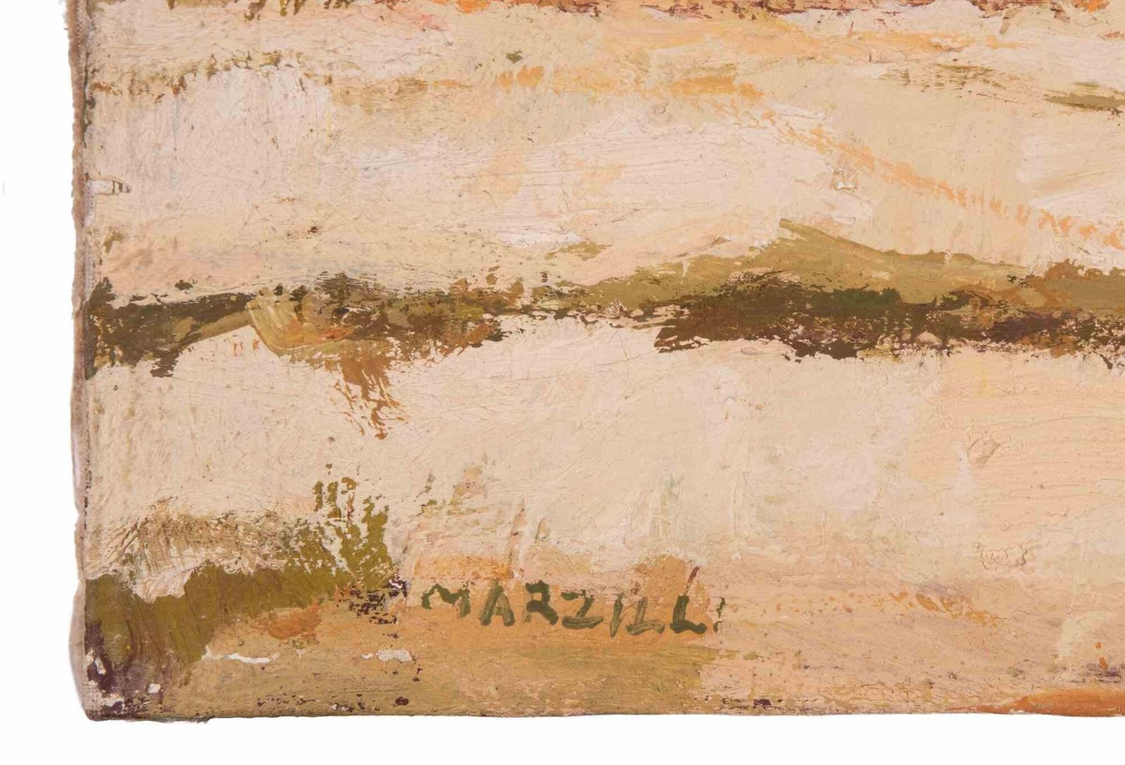 Franco Marzilliview Of Castel Sant'angelo   Oil Painting By Franco Marzilli   1970s1970s photo Art