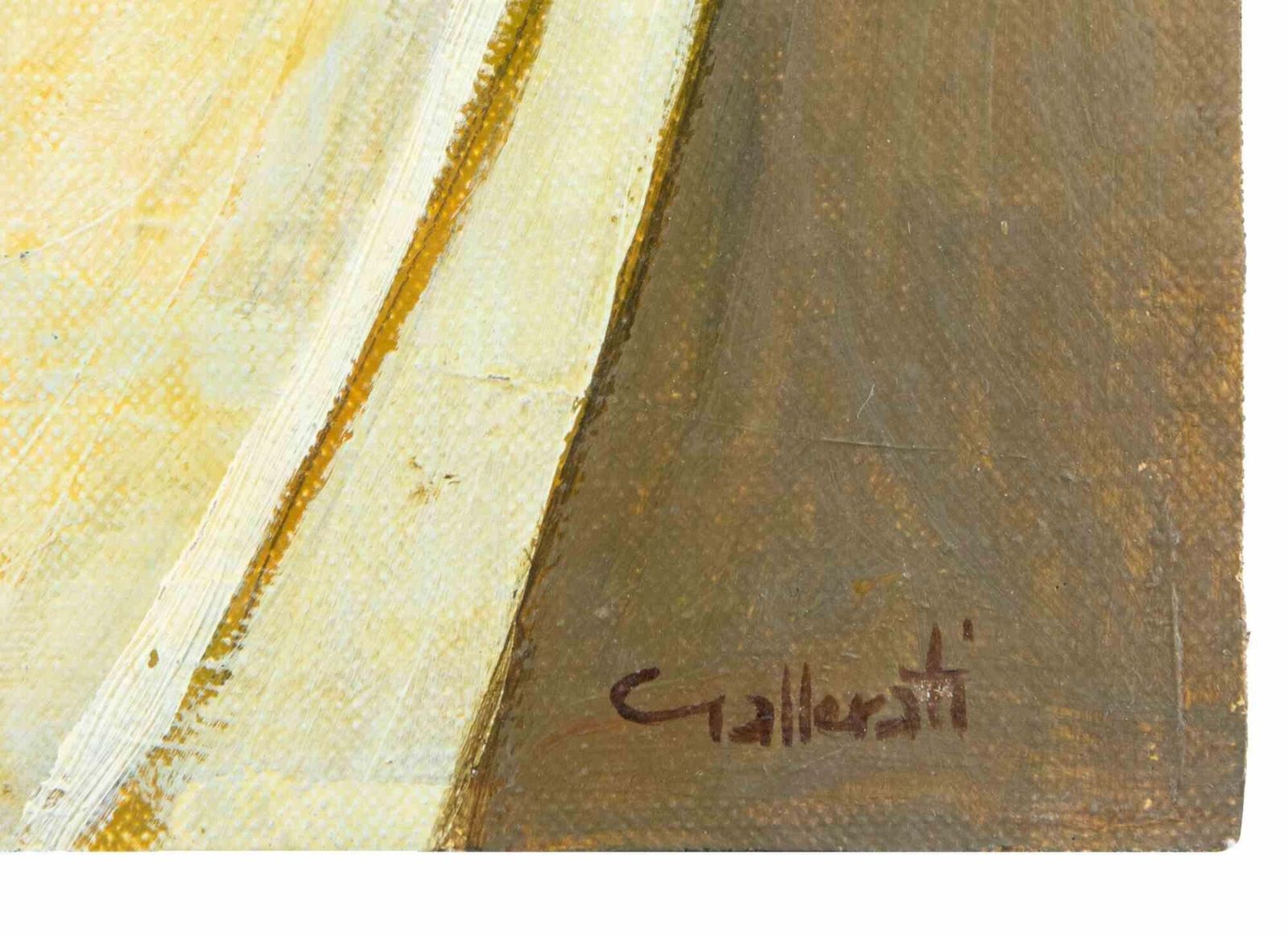 Alberto Galleratithe Couple   Paint By Alberto Gallerati   1970s1970s photo for sale