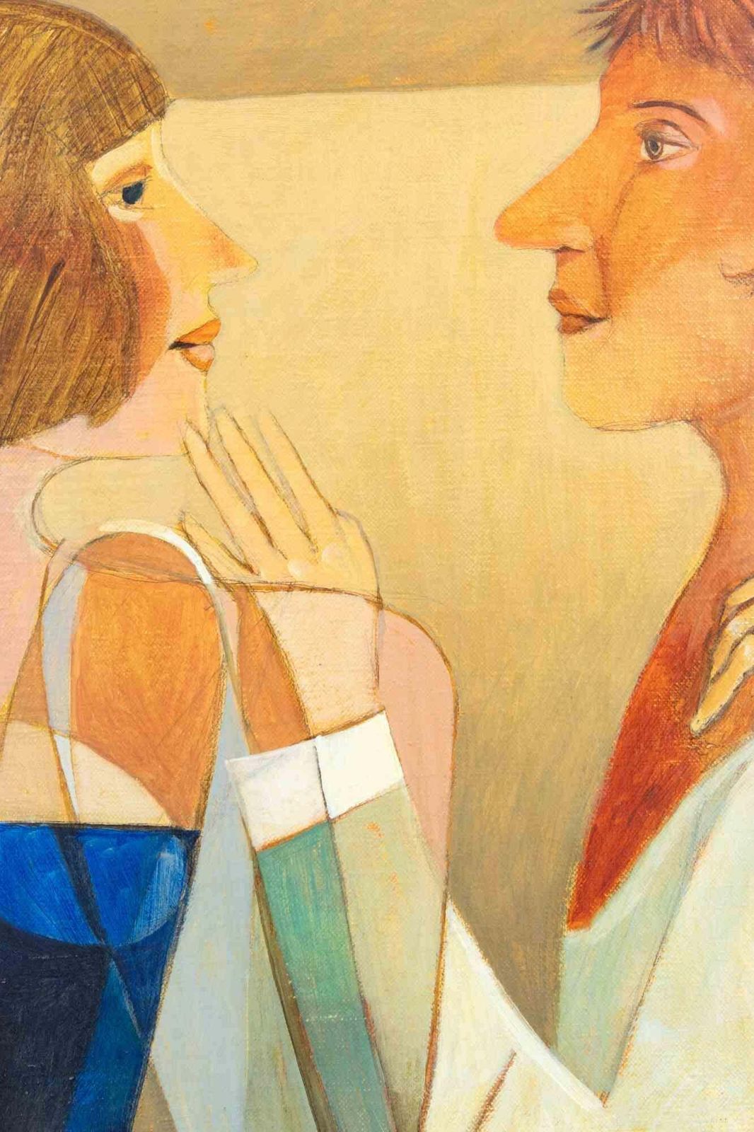 Alberto Galleratithe Couple   Paint By Alberto Gallerati   1970s1970s photo Art