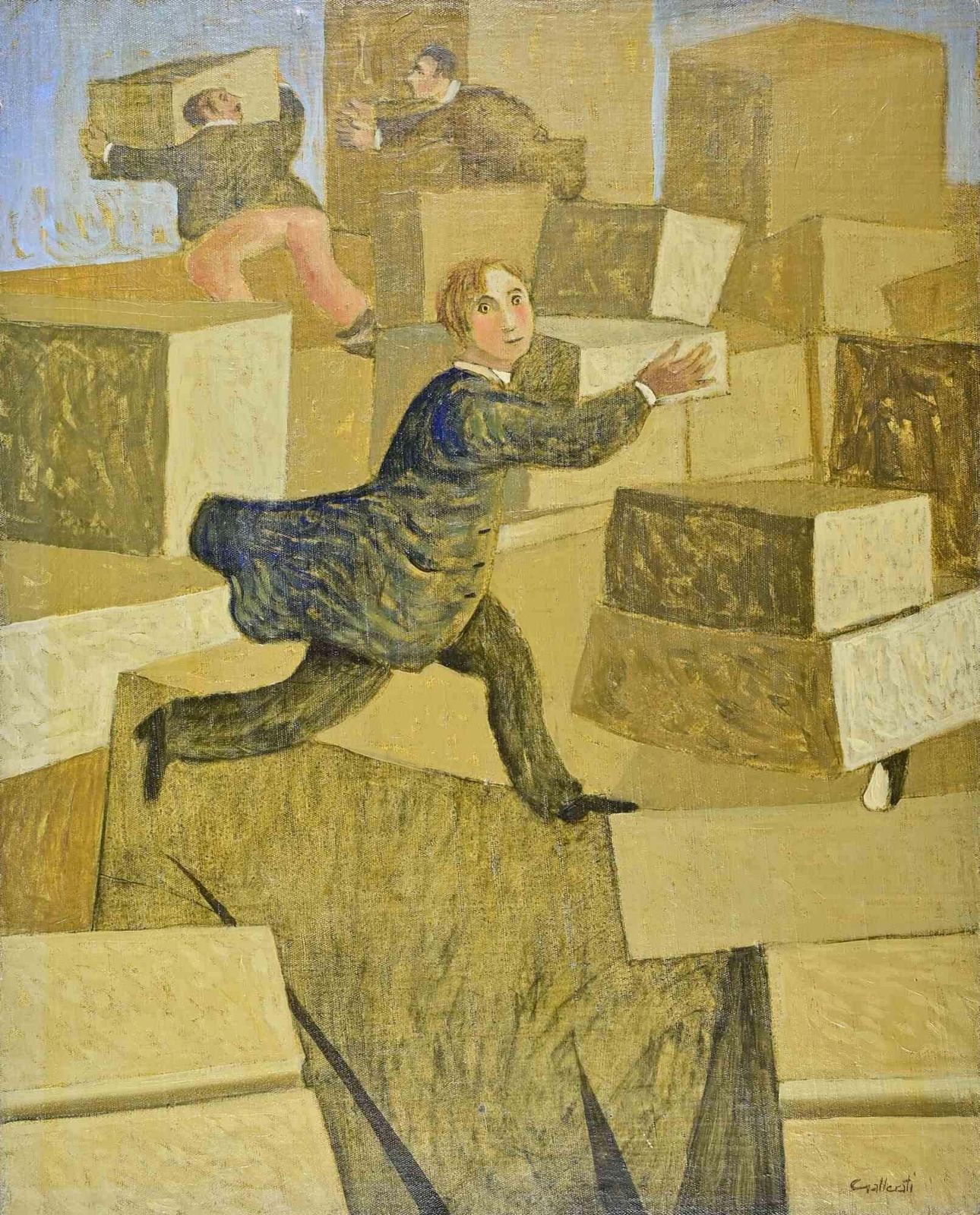 Alberto Galleratiprecarious Work   Paint By Alberto Gallerati   1970s1970s