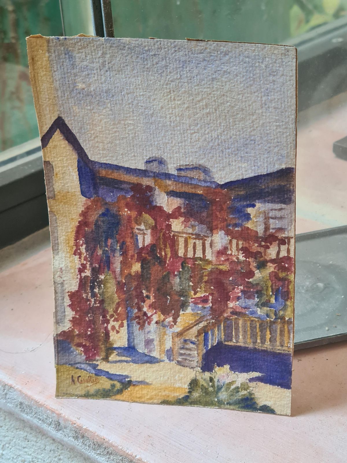 photo buy Set Of Three Barbizon School Watercolour Landscapes From 1918 By A Ghillies