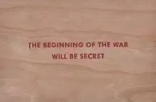 Jenny Holzer, Survival 'The Beginning Of The War Will Be Secret', 1983 1985 photo furniture