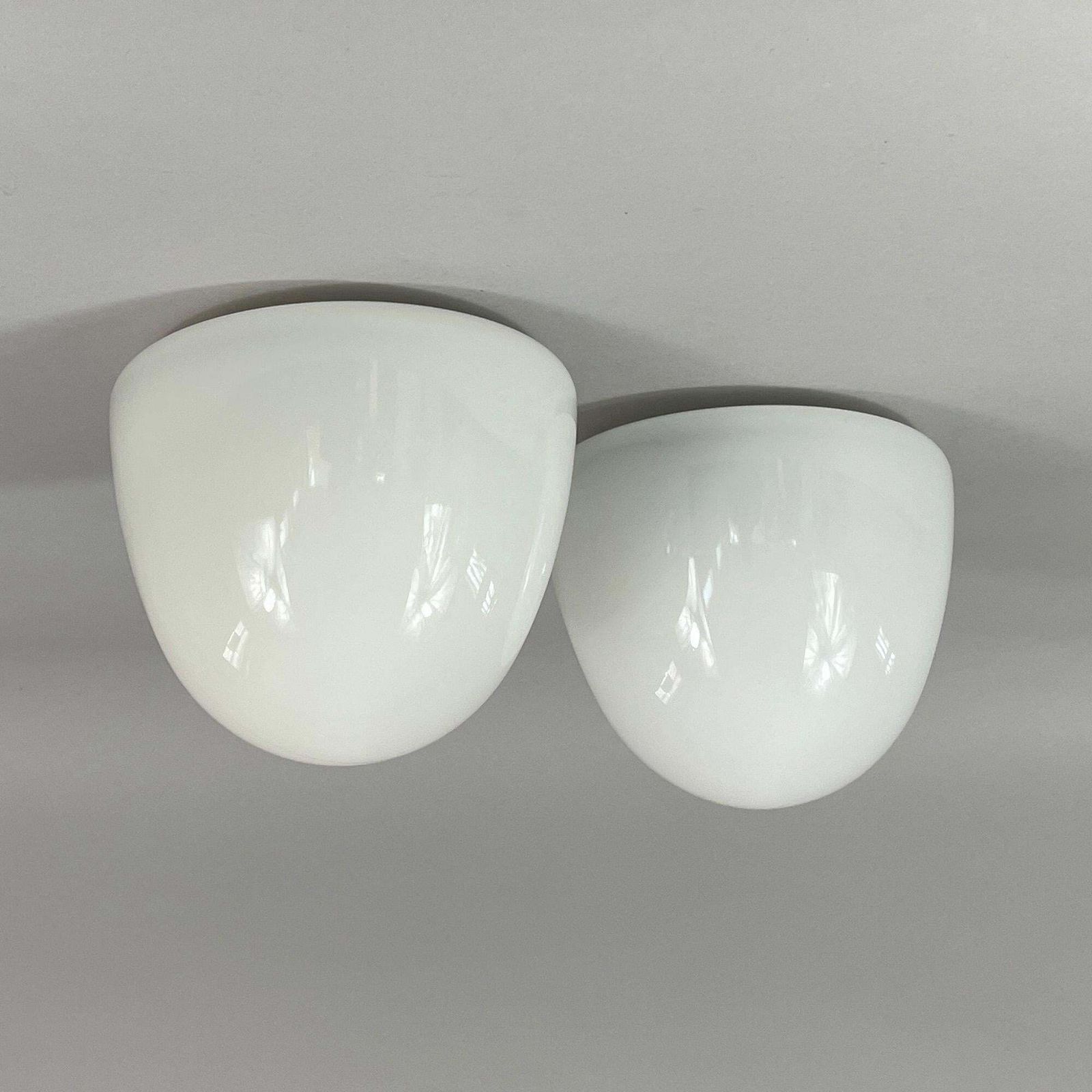 photo vinterior Recessed Lighting Made Of Frosted Glass And Bakelite, Bauhaus Era, Germany 1930s And 1940s