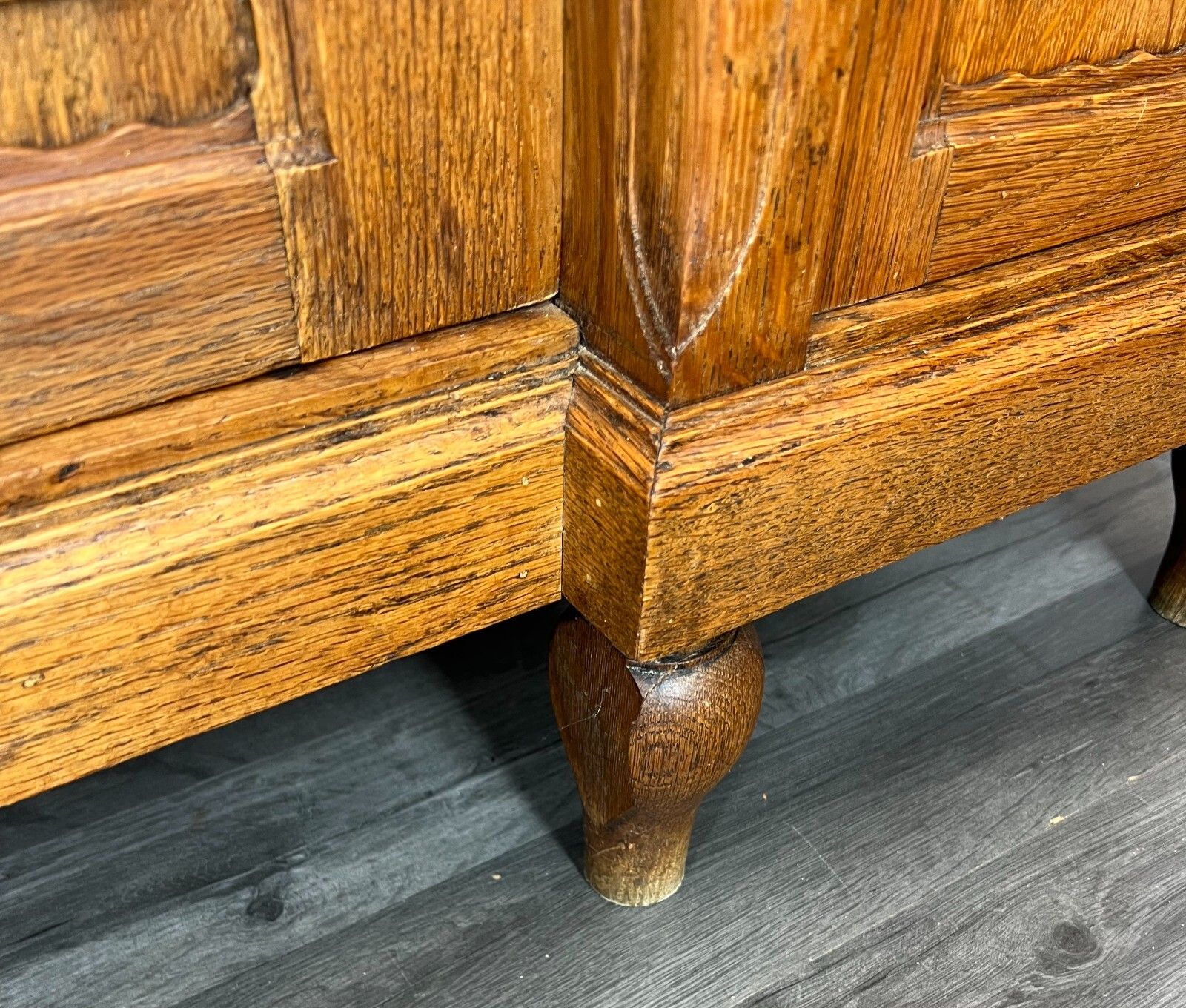 French Antique Marble  Topped Chest Of Drawers / Sideboard (Lot 2371) photo vintage