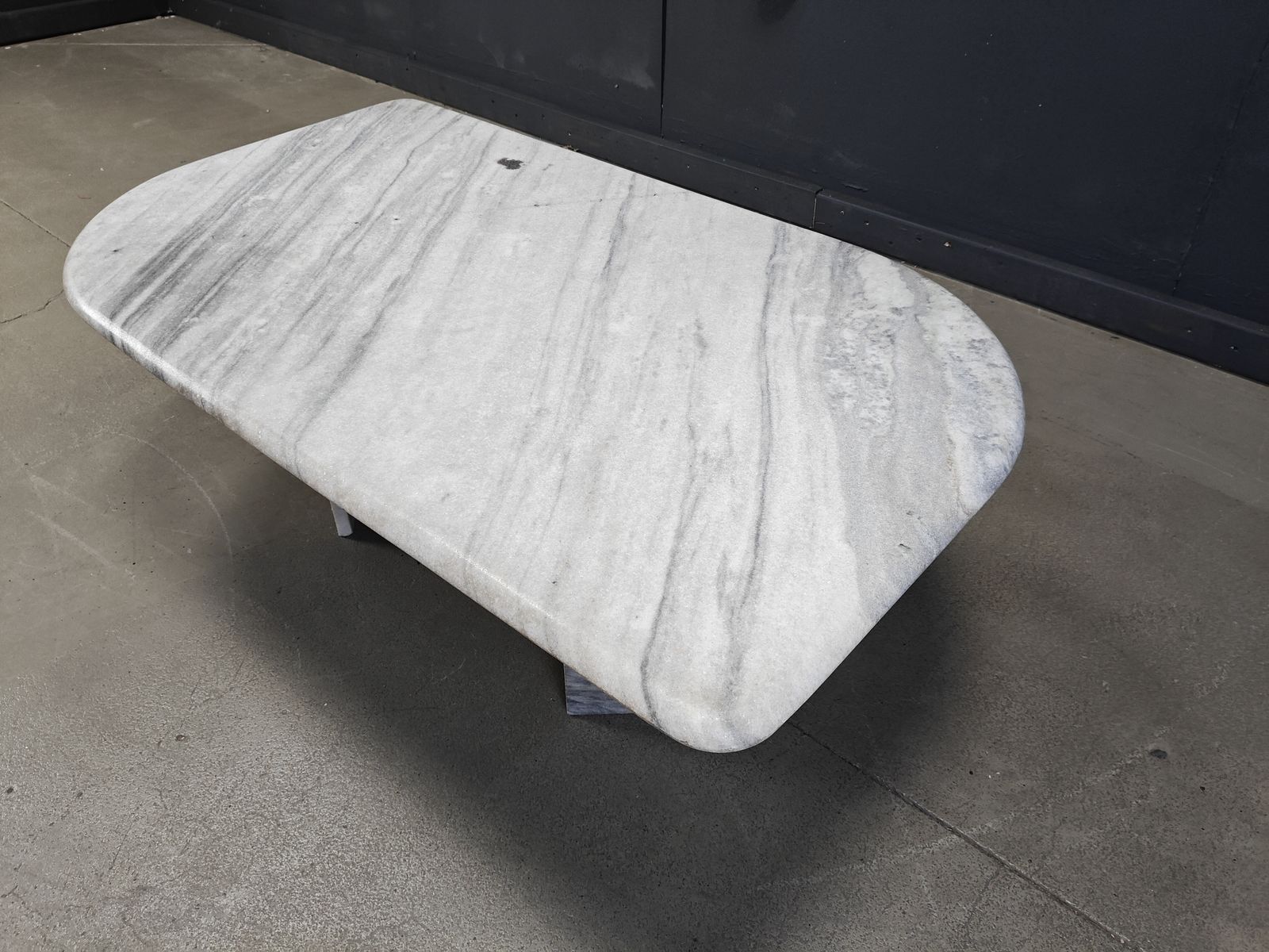 Vintage White Marble Coffee Table, 1970s photo Furniture