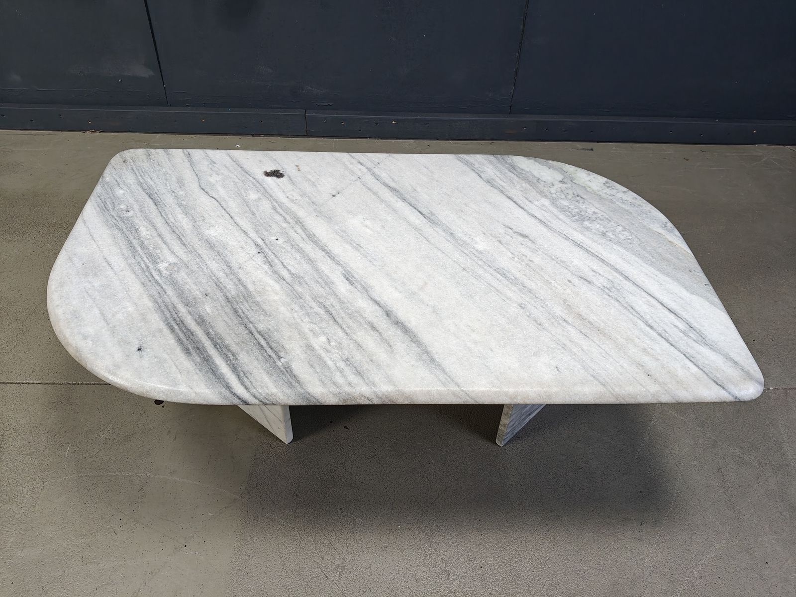 Vintage White Marble Coffee Table, 1970s photo 850.0