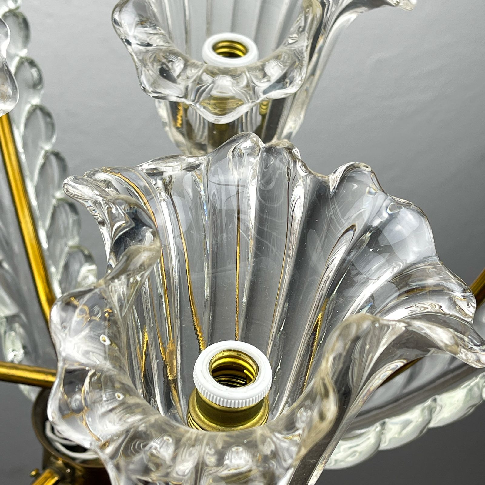 photo vintage Murano Chandelier By Ercole Barovier Barovier & Toso, Italy 1930s