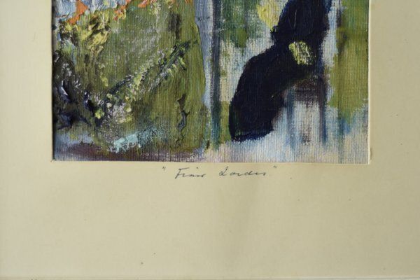 Frideborg Bryth, Finis Lordes, Oil On Board, 1950s, Framed photo for sale