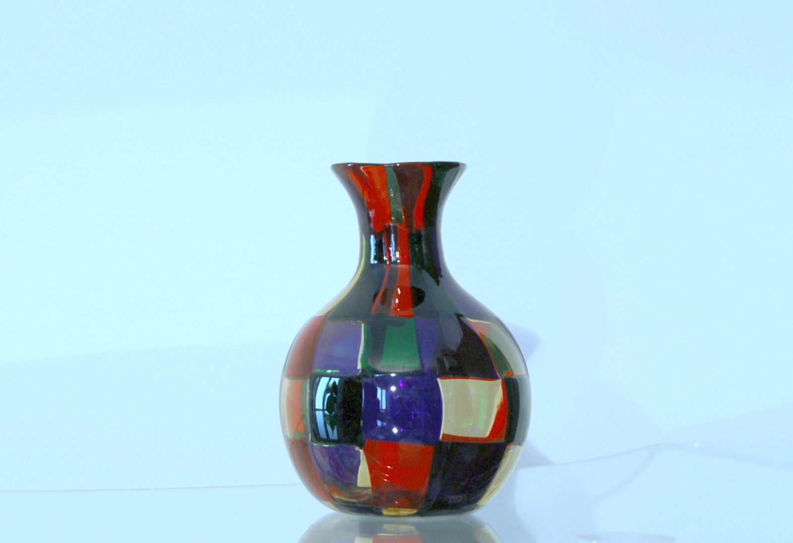 Venini   Vase By Fulvio Bianconi Mod. Pezzato Mod. Parigi 1989