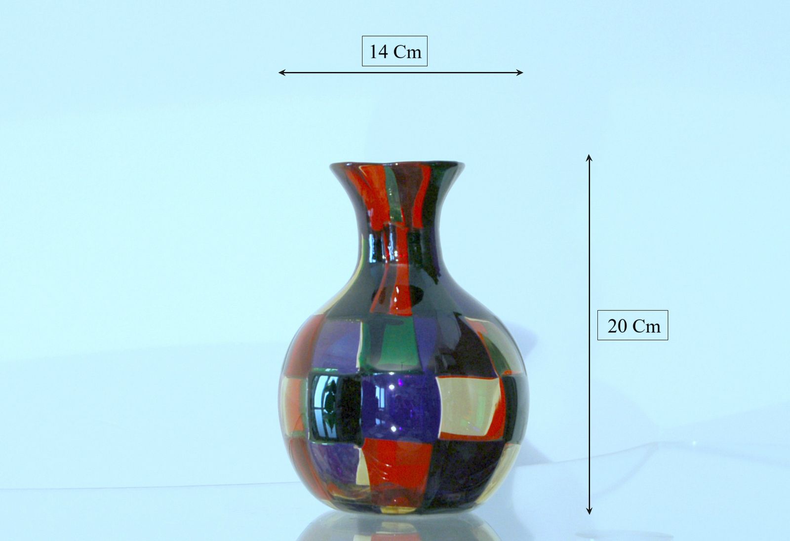 Venini   Vase By Fulvio Bianconi Mod. Pezzato Mod. Parigi 1989 photo 1800.0