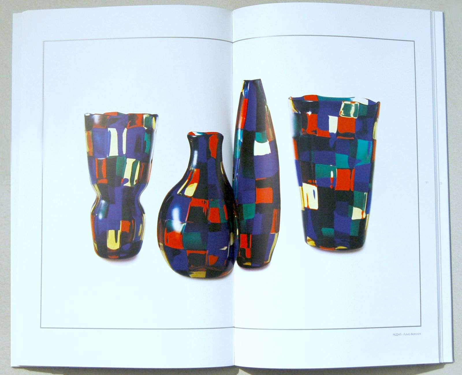 Venini   Vase By Fulvio Bianconi Mod. Pezzato Mod. Parigi 1989 photo vinterior