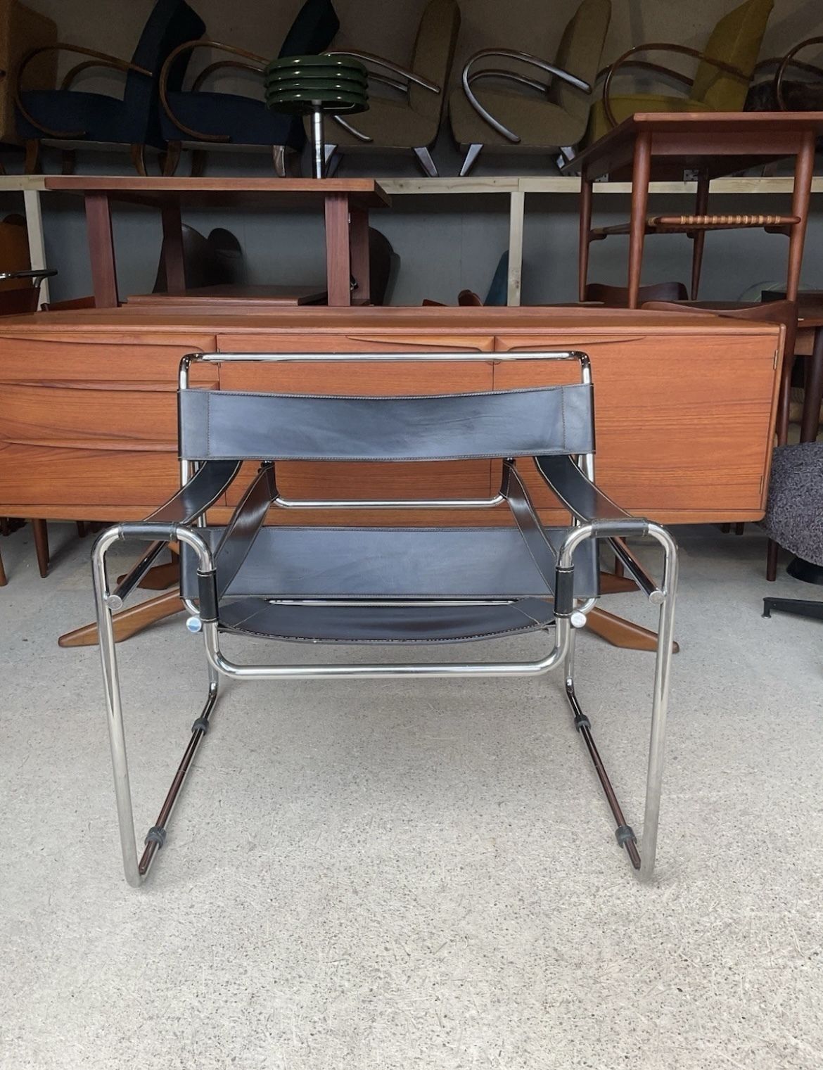 985.0 Wassily Armchair B3 Gavina Marcel Breuer Vintage Mid Century Style photo