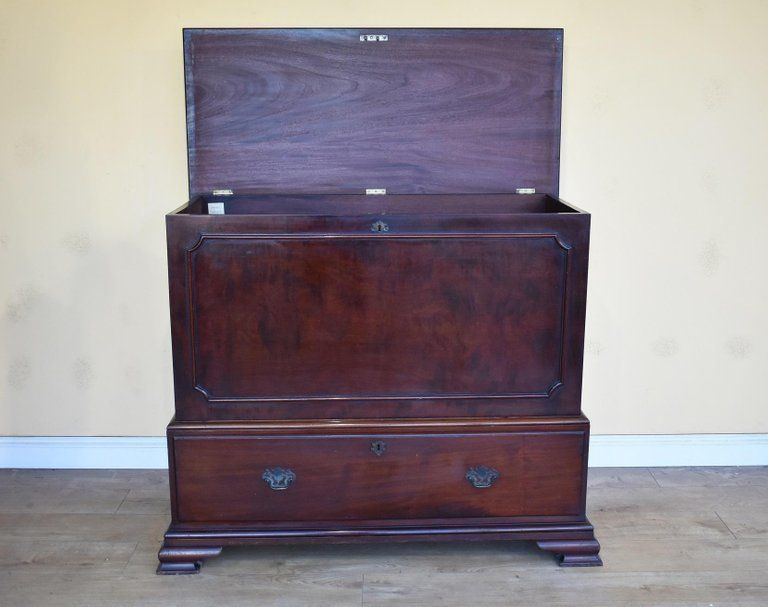 18th Century George III Mahogany Silver Chest By T Wilson, London photo buy
