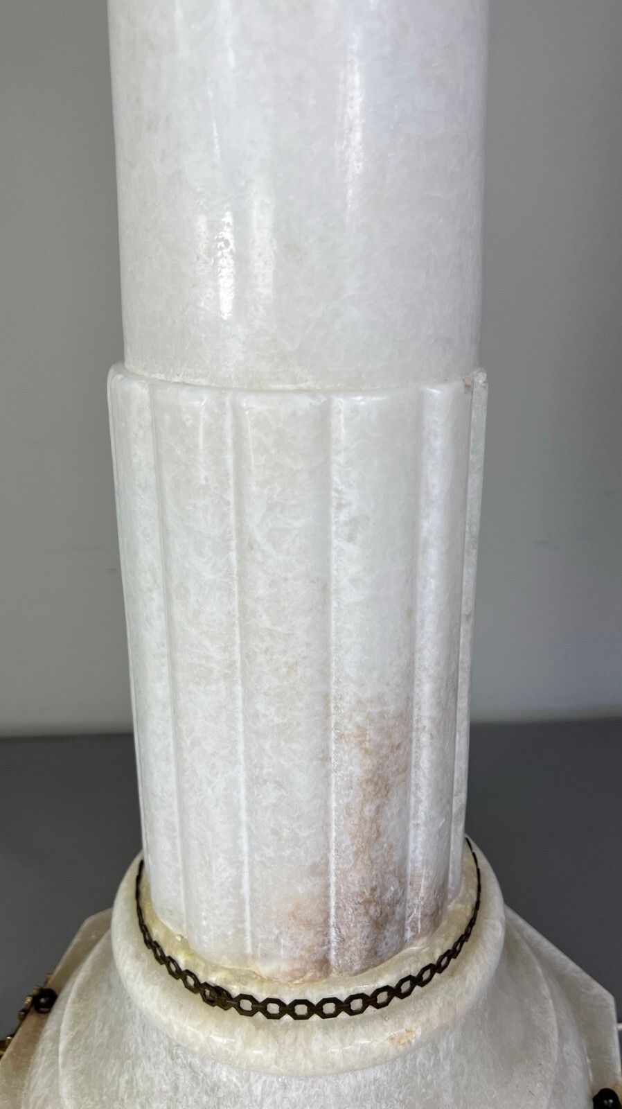 Stunning French Lighting Column Mounted On Brass Paws (Lot 5087) photo vinterior