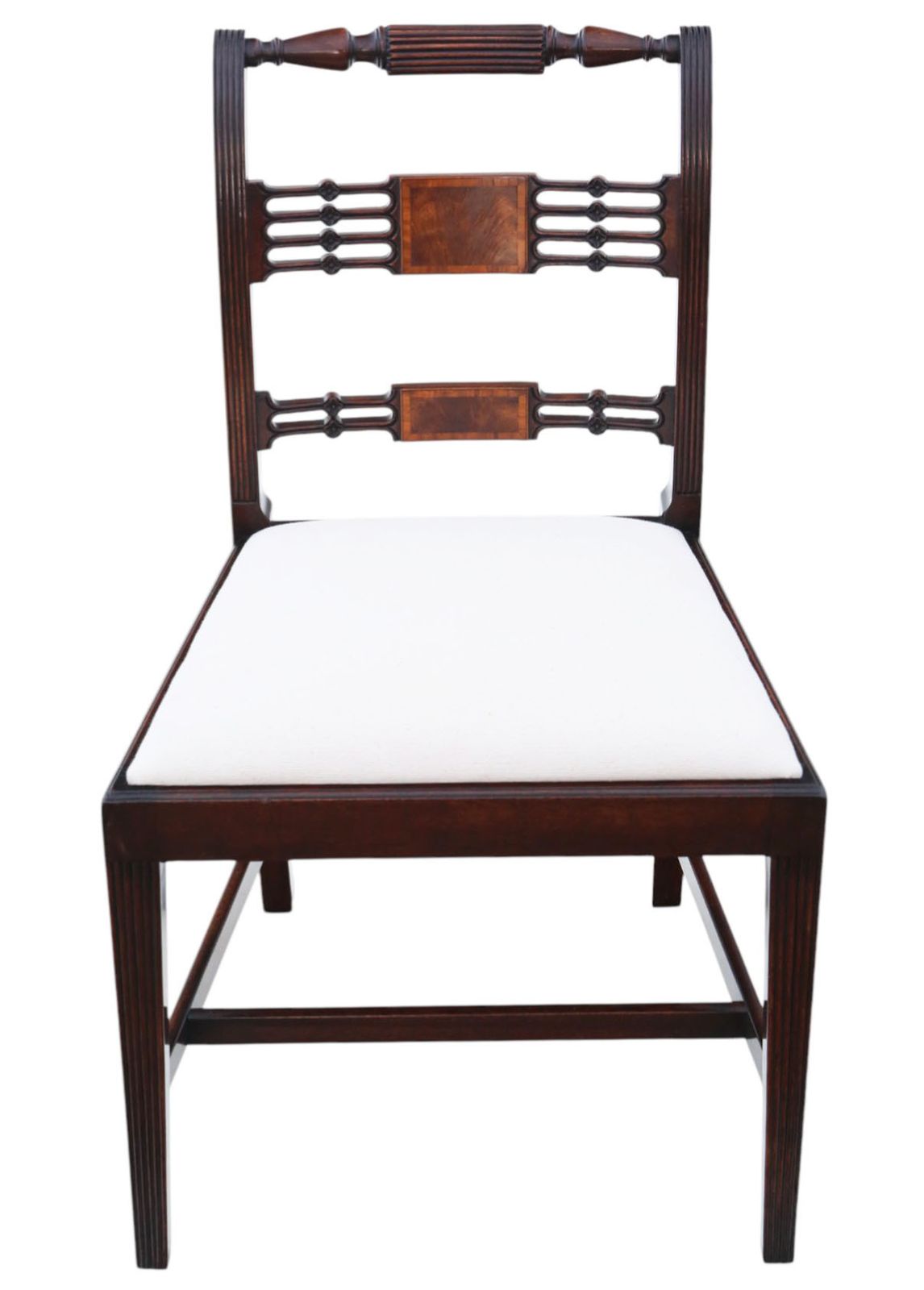 Antique Revival Set Of 8 Regency Mahogany Dining Chairs (6 + 2 Carvers) – C.1940, High Quality By Thomas Clarkson & Sons, Vintage photo Furniture