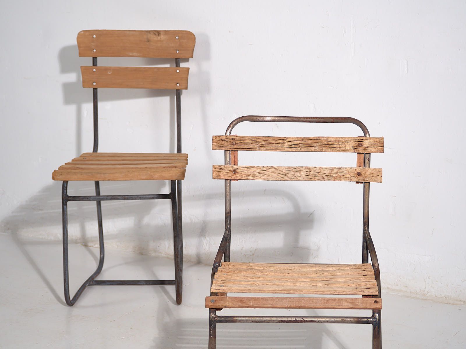 Antique Outdoor Chairs (C.1920). Set Of 2 Pieces #1 photo for sale