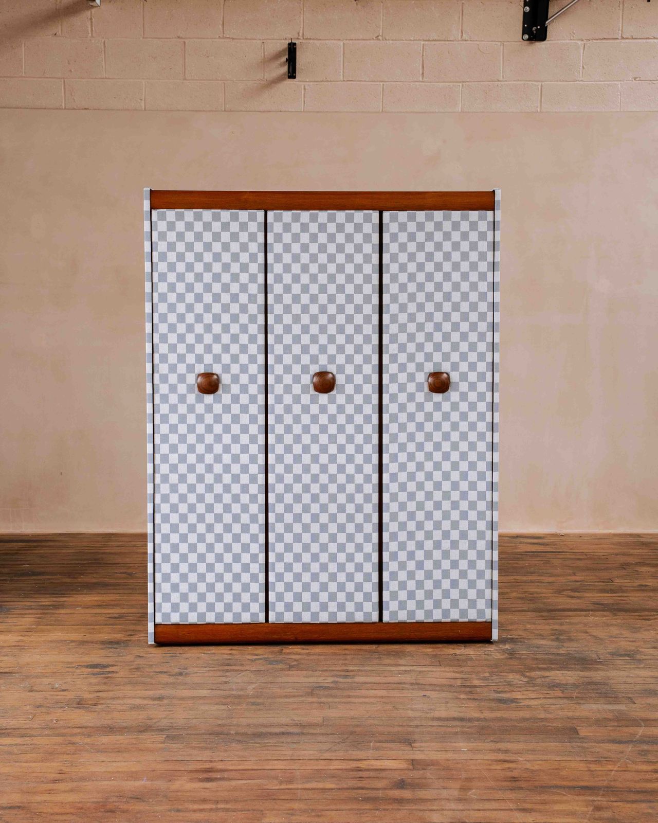 Mid Century Wardrobe Reupholstered In Harlequin X Henry Holland Fabric