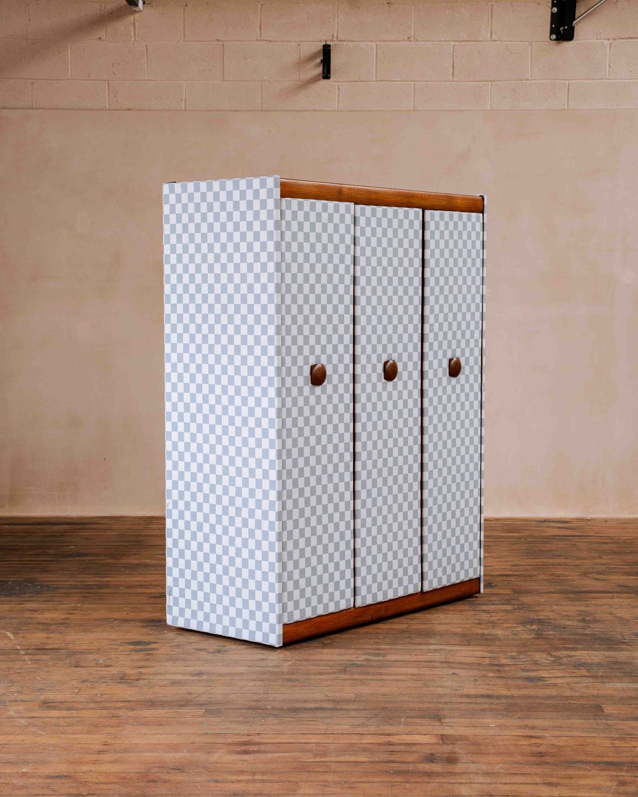 Mid Century Wardrobe Reupholstered In Harlequin X Henry Holland Fabric photo for sale