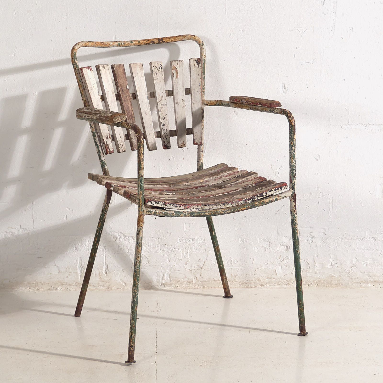 Antique Garden Chairs With Armrests (C.1920). Set Of 2 Pieces #23 photo buy