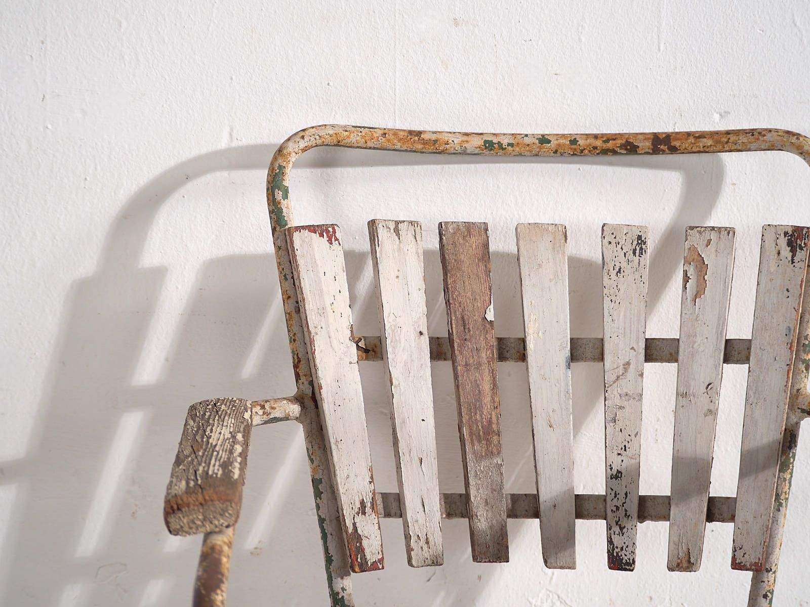 Antique Garden Chairs With Armrests (C.1920). Set Of 2 Pieces #23 photo vintage