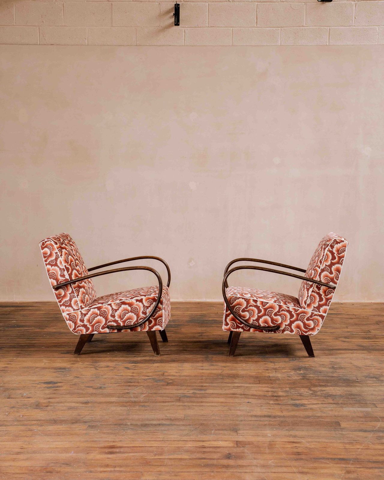 Jindrich Halabala Armchair Reupholstered In Harlequin X Henry Holland Fabric photo furniture