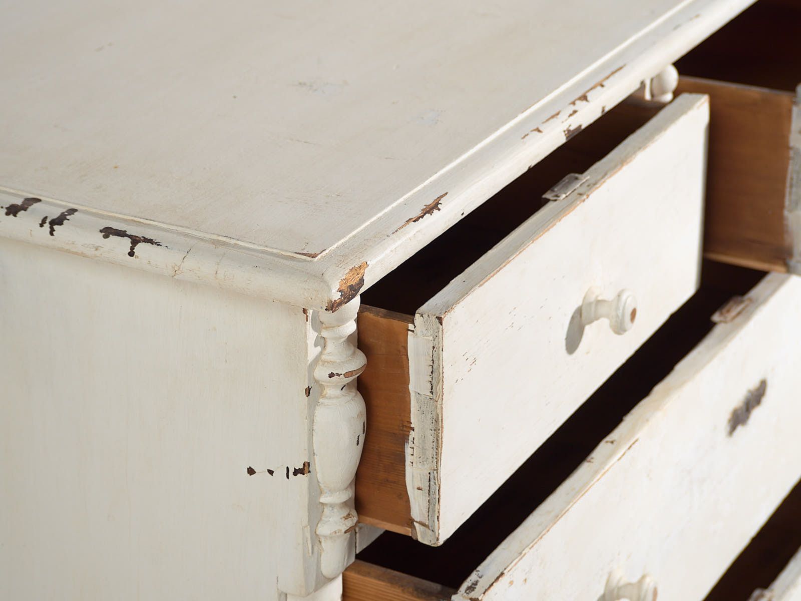 Antique White Chest Of Drawers (C.1920) #47 photo Furniture