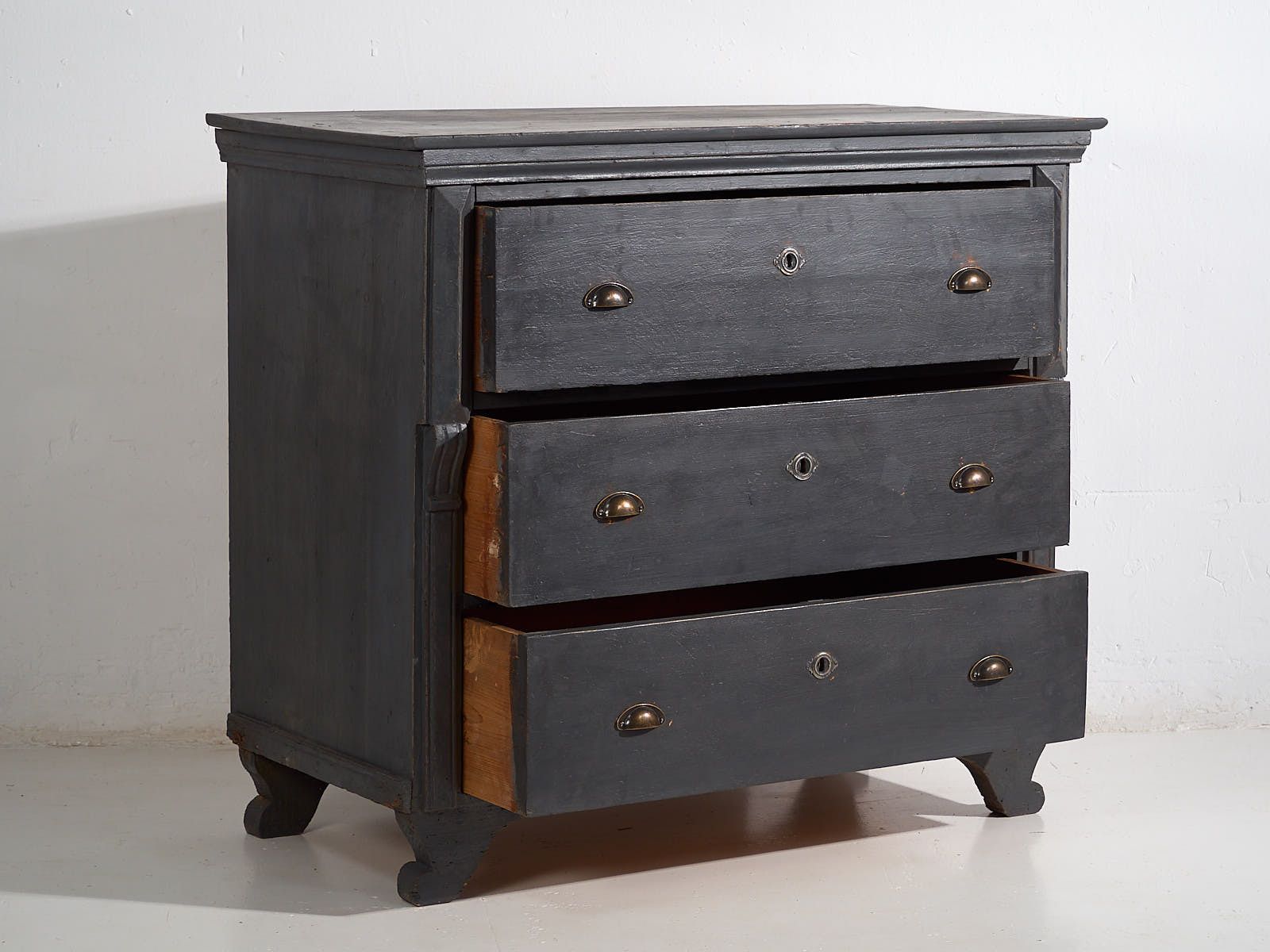 Antique Gray Chest Of Drawers (C.1920) #26 photo Furniture