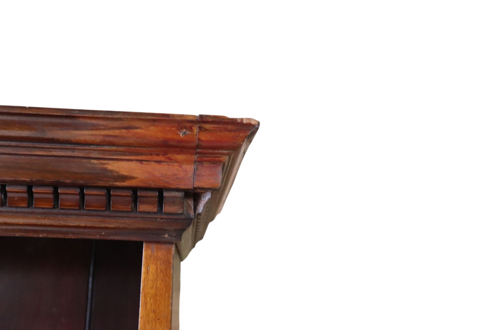 Antique Large Victorian Mahogany Waterfall Open Bookcase photo 495.0