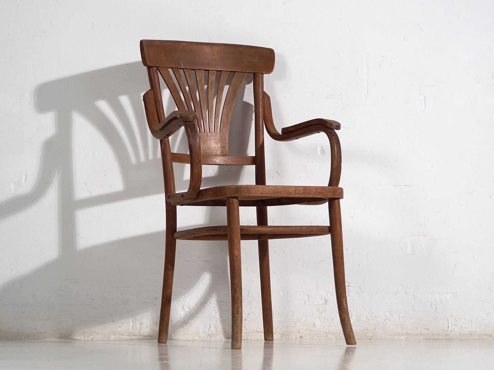 Antique Bentwood Office Chair (C.1920) #6 photo furniture