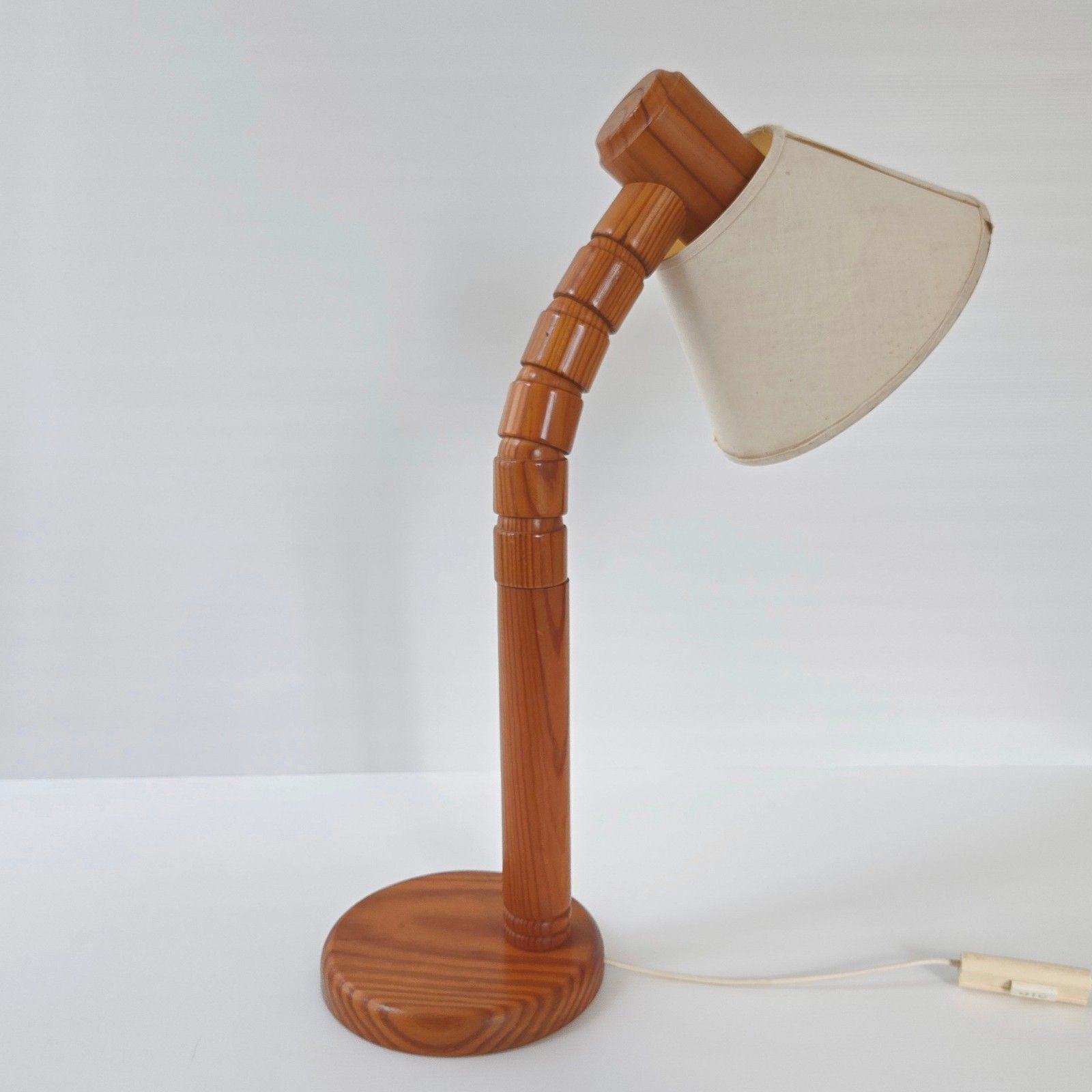 photo furniture Vintage 1970 Pin Articulated Lamp For Solbackens Svarveri Sweden Scandinavian