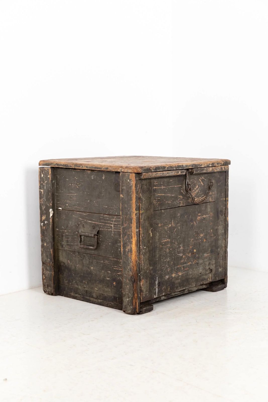 Home Decor Large Unusual Vintage Industrial Wooden Box photo