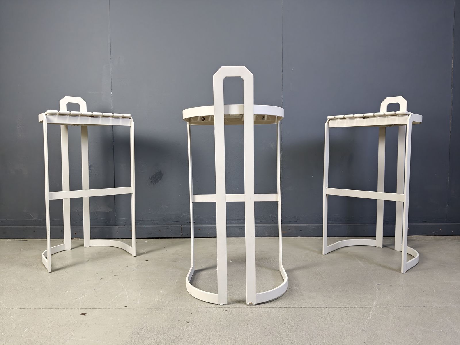 Vintage Bar Stools By Allmilmö, 1980s, Set Of 3 photo furniture
