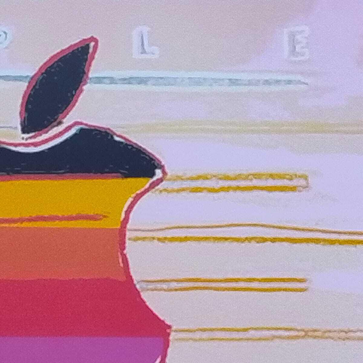 1980s Gorgeous Andy Warhol "Apple Macintosh" Limited Edition Lithograph photo Art