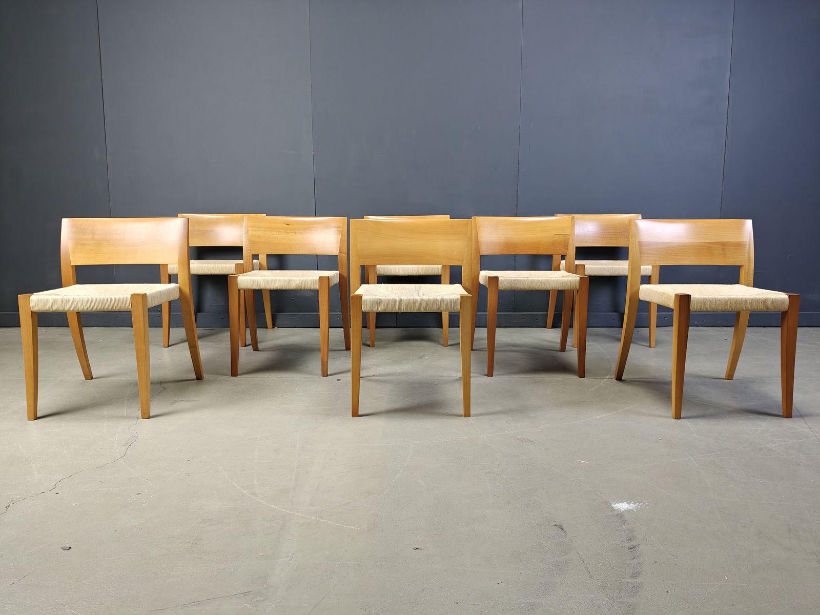 photo for sale Ticino Dining Chairsby Bruno Reichlin For Molteni, 1990s