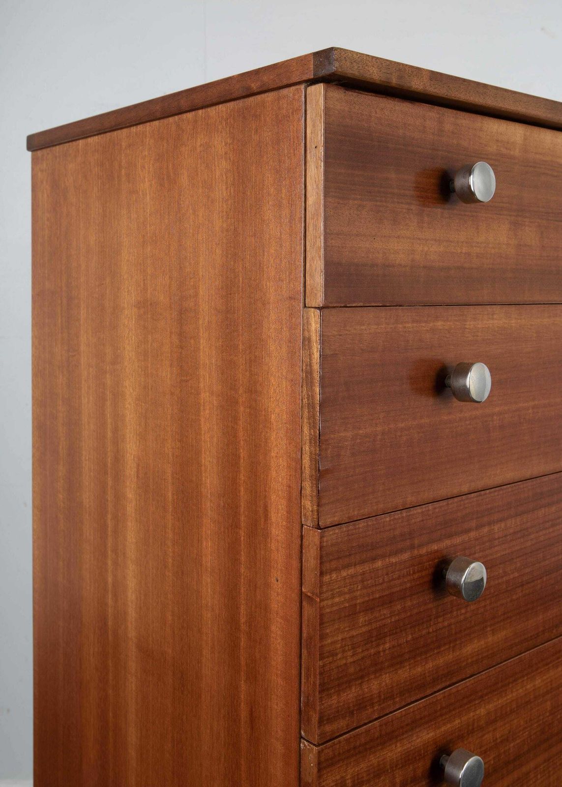 1960s Midcentury Teak Chest Of Drawers Made By Schreiber Bedside Cabinet On Legs photo vintage