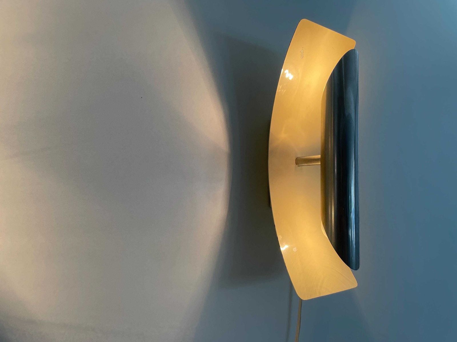 Enamaled Metal And Chrome Head Pair Of Wall Lamps By Reggiani, 1960s, Italy photo furniture