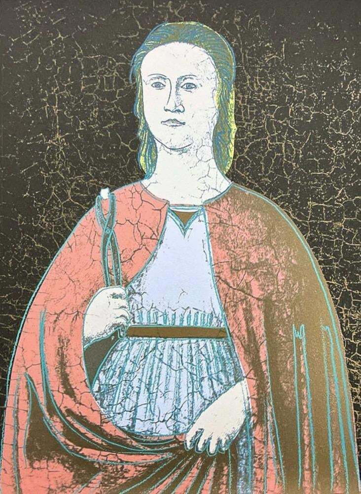 Andy Warhol, Saint Apollonia Black, 1980s, Lithograph photo furniture