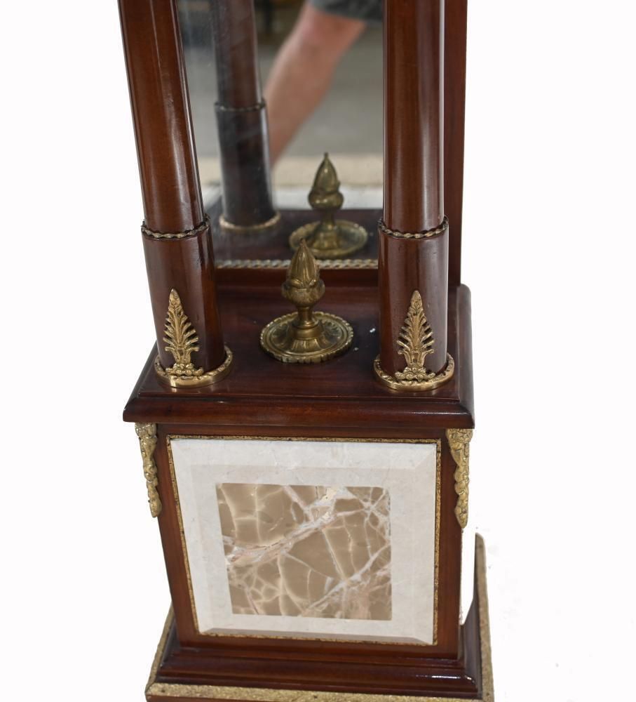 Pair French Pedestal Column Stands   Empire Tables Marble photo Home Decor