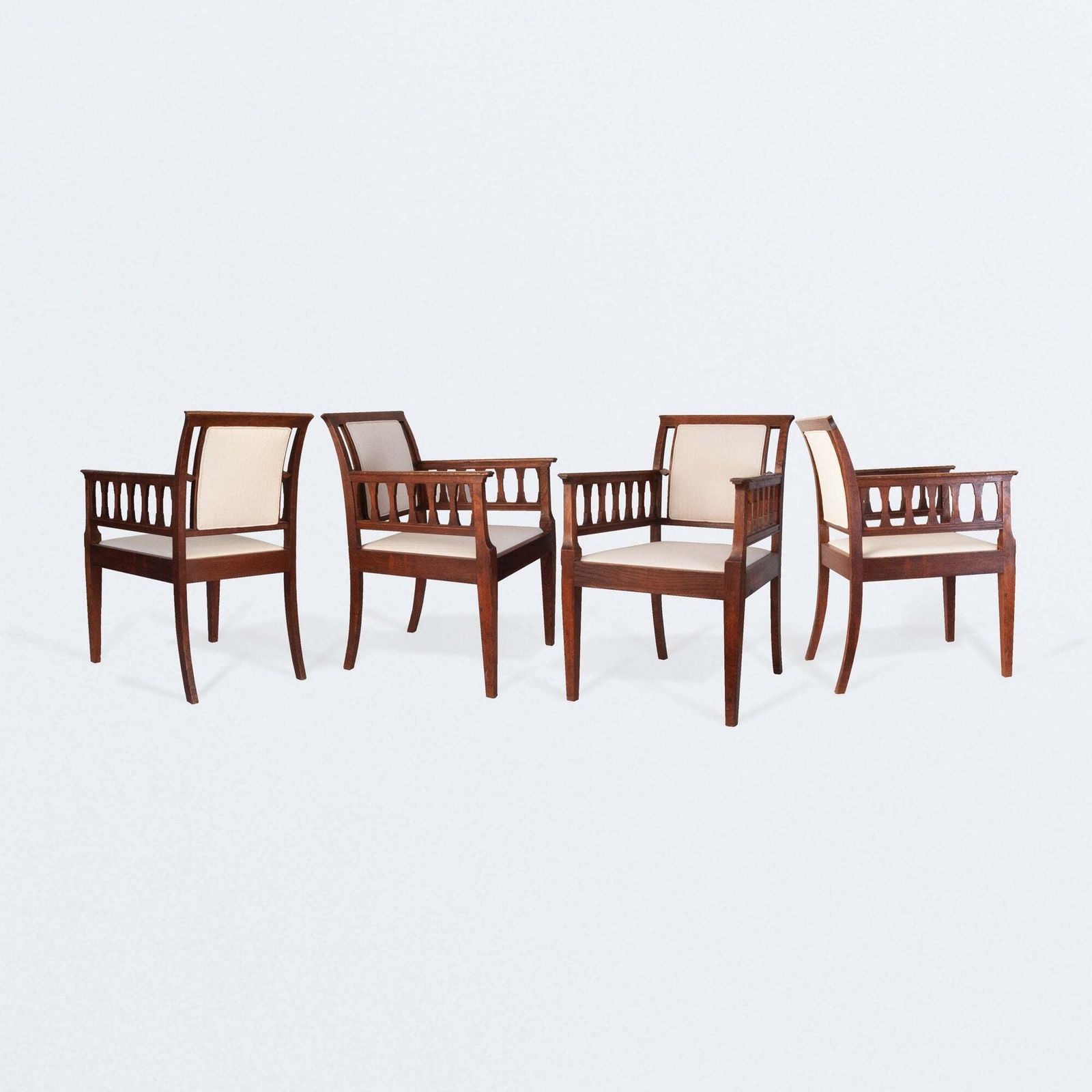 Set Of 4 Armchairs, 1910s, Antique