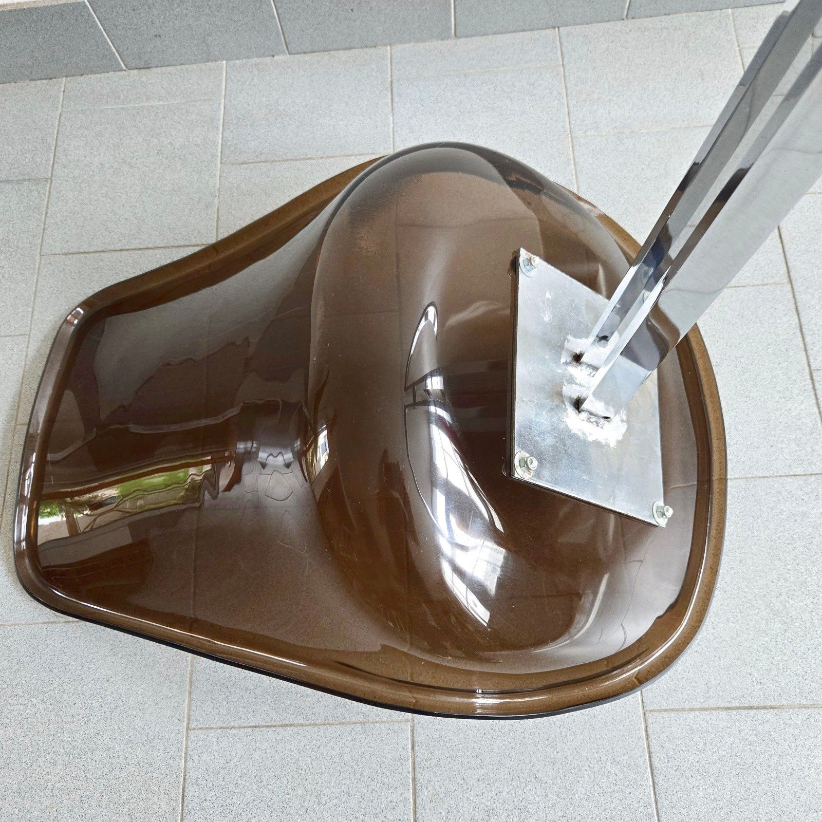 Furniture Vintage 1970 Eurosteel Plexiglas & Chrome Dlg Boris Tabacoff 4 Chair Suite photo