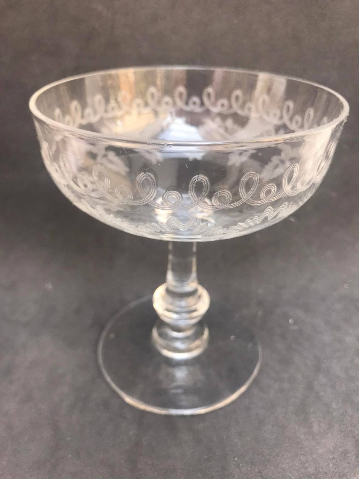 1 Champagne Coupe Crystal Coupes 1920s French Stem Bar Cart Decor Wedding Bartender Cocktail Gift photo Home Decor