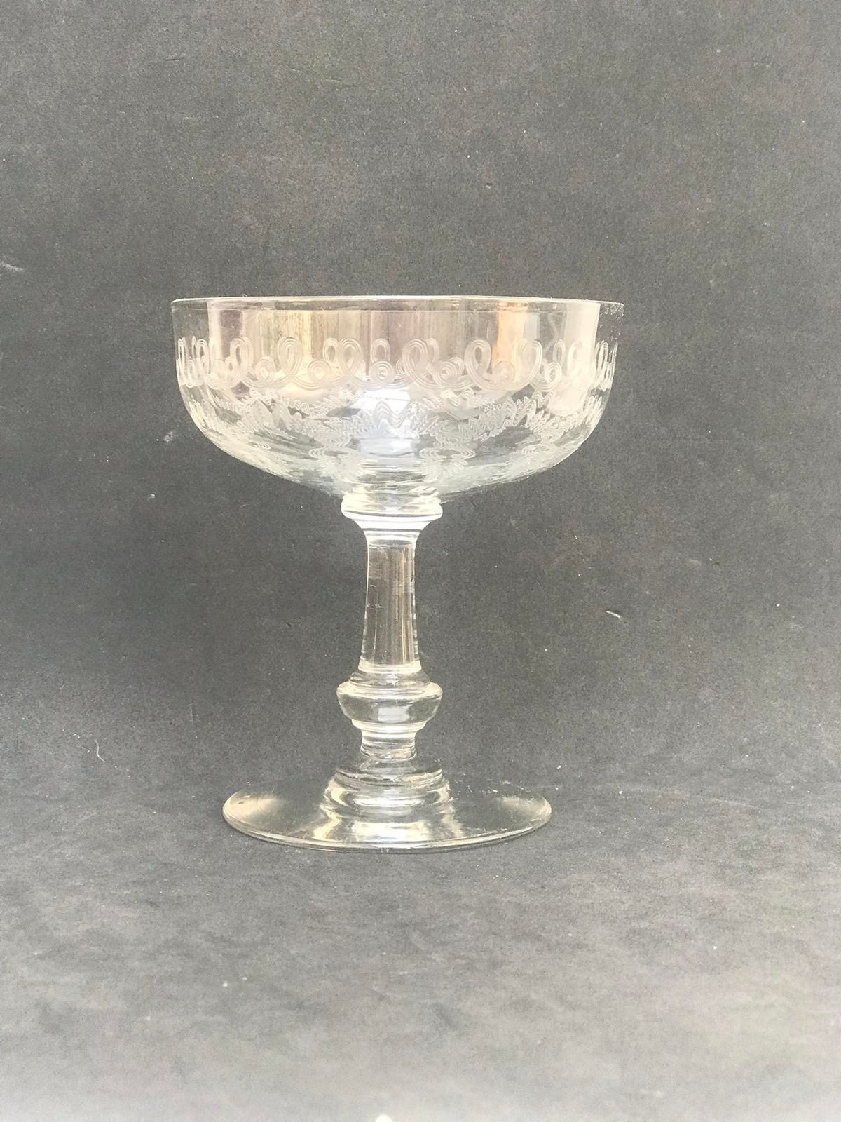 1 Champagne Coupe Crystal Coupes 1920s French Stem Bar Cart Decor Wedding Bartender Cocktail Gift photo 105.0
