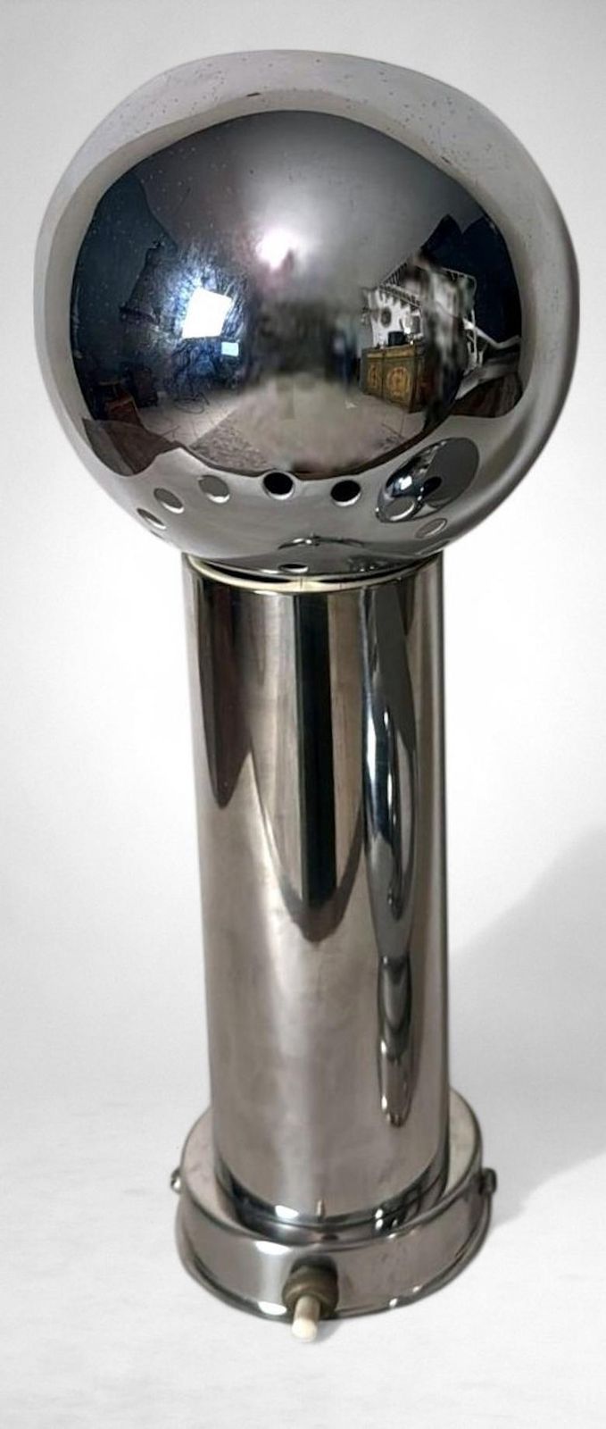 photo furniture Reggiani Style Pair Of Italian Wall Sconces Space Age In Nickel Plated Metal