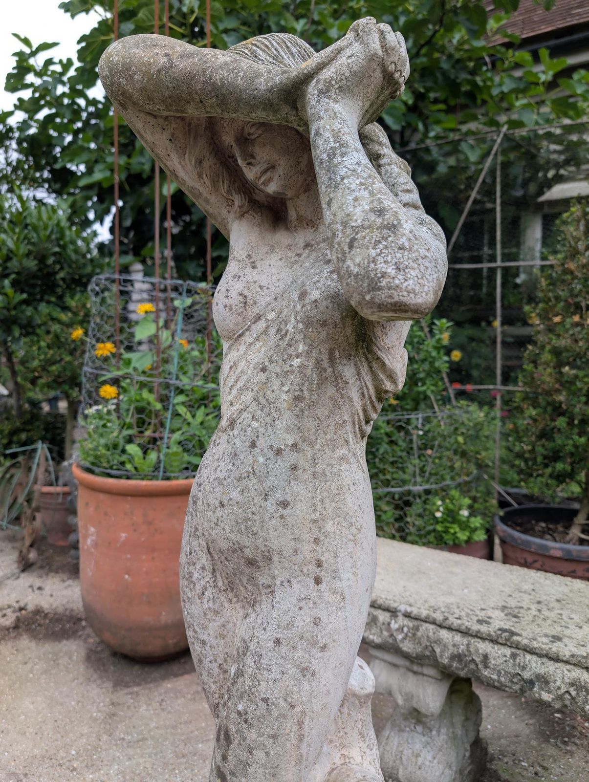 20th Century Statue Of Lady, 1960s photo vinterior
