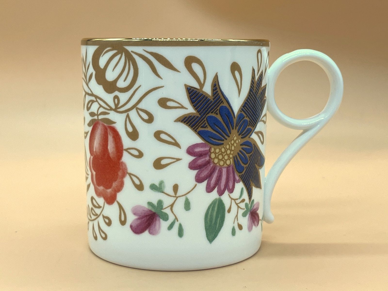 Wedgwood China Archive Antique Flowers Design Small Mug. New In Original Box. photo vinterior