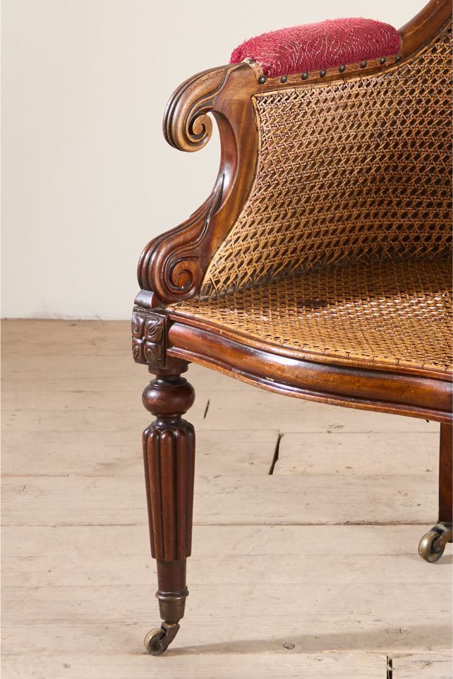 Victorian Cane Seated Country House Library Chair photo furniture